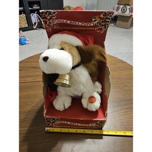 Vintage 2000s NIB Christmas Jingle Bell Puppy- Tested, Works! By Venture- New